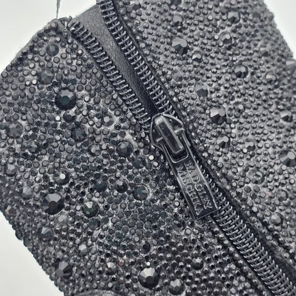 NWT Badgley Mischka Girls’ Sparkly Cowgirl Boots, Black Rhinestones - Picture 11 of 16